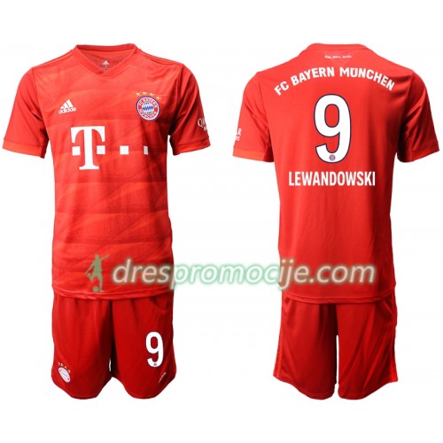 FC Bayern München Dres LEWANDOWSKI 9 Dječji Domaći 2019/20 Kratkih Rukava FC Bayern München Dres LEWANDOWSKI 9 Dječji Domaći 2019/20 Kratkih Rukava